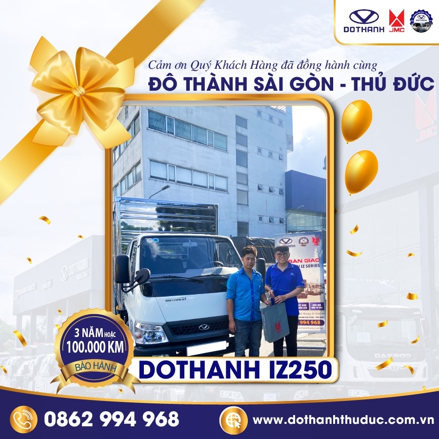 LỄ BÀN GIAO XE TẢI DOTHANH IZ  THÁNG 07/2024 TẠI ĐÔ THÀNH SÀI GÒN - THỦ ĐỨC