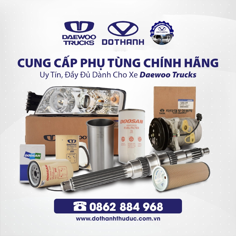 MUA PHỤ TÙNG CHÍNH HÃNG CHO XE DAEWOO TRUCKS Ở ĐÂU?