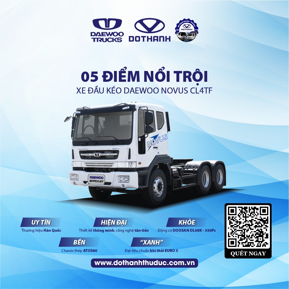 Siêu Phẩm Xe Đầu Kéo Hàn Quốc Daewoo CL4TF 350P