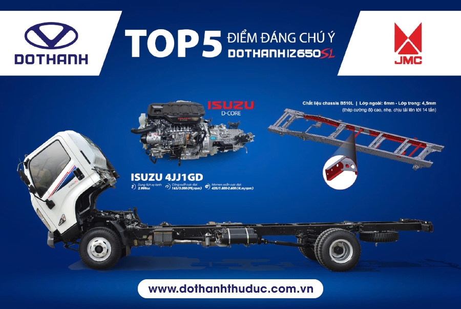 TOP 5 LÝ DO DOTHANH IZ650SL LÀ LỰA CHỌN SỐ 1 CHO NHÀ VẬN TẢI