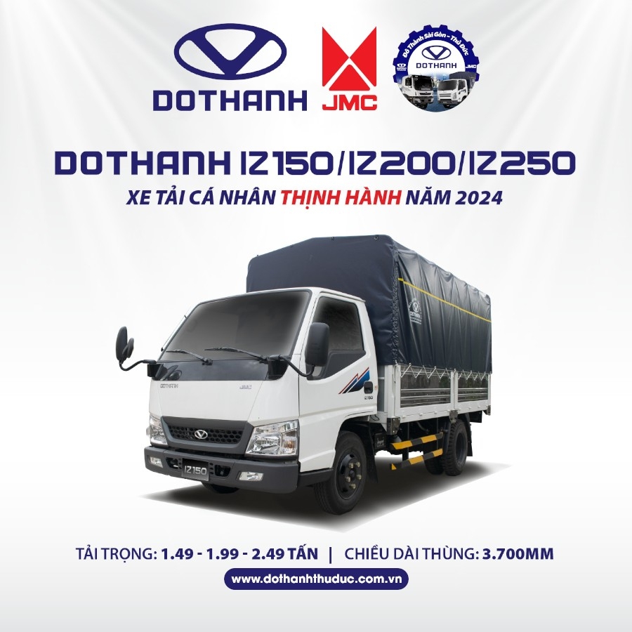 XE TẢI NHẸ DOTHANH IZ150/200/250 - LỰA CHỌN HÀNG ĐẦU NĂM 2024 