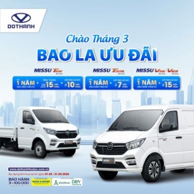 Chương Trình Khuyến Mãi Xe Tải, Xe Van DOTHANH MISSU