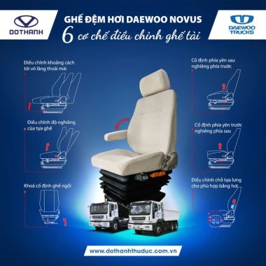 GHẾ HƠI CAO CẤP DAEWOO NOVUS – NGỒI ÊM, LÁI SƯỚNG!